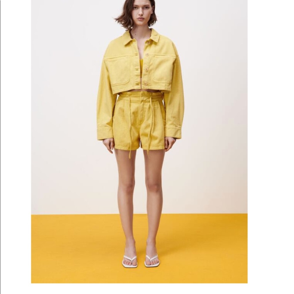 Zara paperbag short